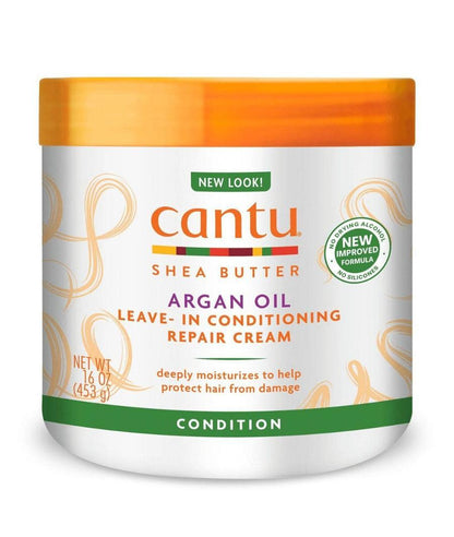 CANTU ARGAN  OIL SHEA BUTTER LEAVE IN REPAIR CREAM 16 OZ