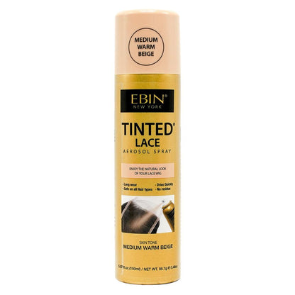 EBIN TINTED LACE SPRAY MEDIUM WARM BEIGE2.7OZ