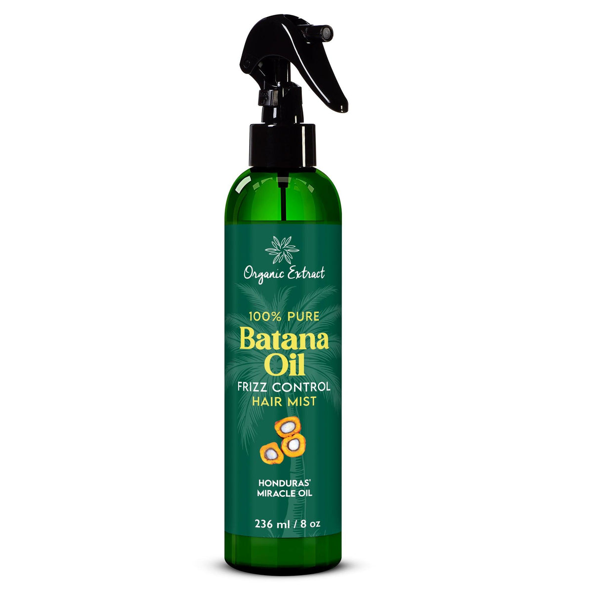 ORGANIC EXTRACT 100%PURE BATANA OIL FRIZZ CONTROL HAIR MIST 8OZ