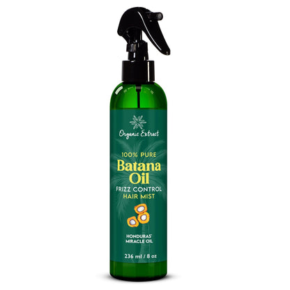 ORGANIC EXTRACT 100%PURE BATANA OIL FRIZZ CONTROL HAIR MIST 8OZ