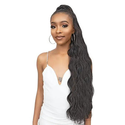 JANET REMY ILLUSION HUMAN BLEND PONYTAIL ONYX