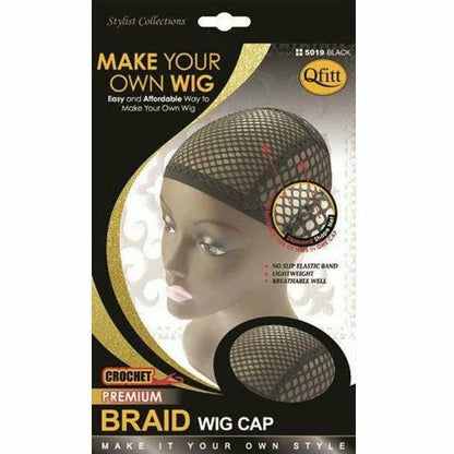 QFITT BRAID WIG CAP 5019 BLACK