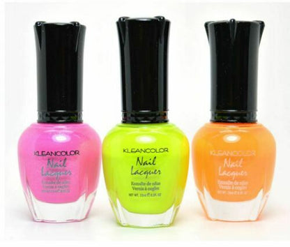 KLEANCOLOR NAIL LACQUER POLISH .5 OZ 19-NEON ORANGE