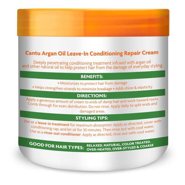 CANTU ARGAN  OIL SHEA BUTTER LEAVE IN REPAIR CREAM 16 OZ