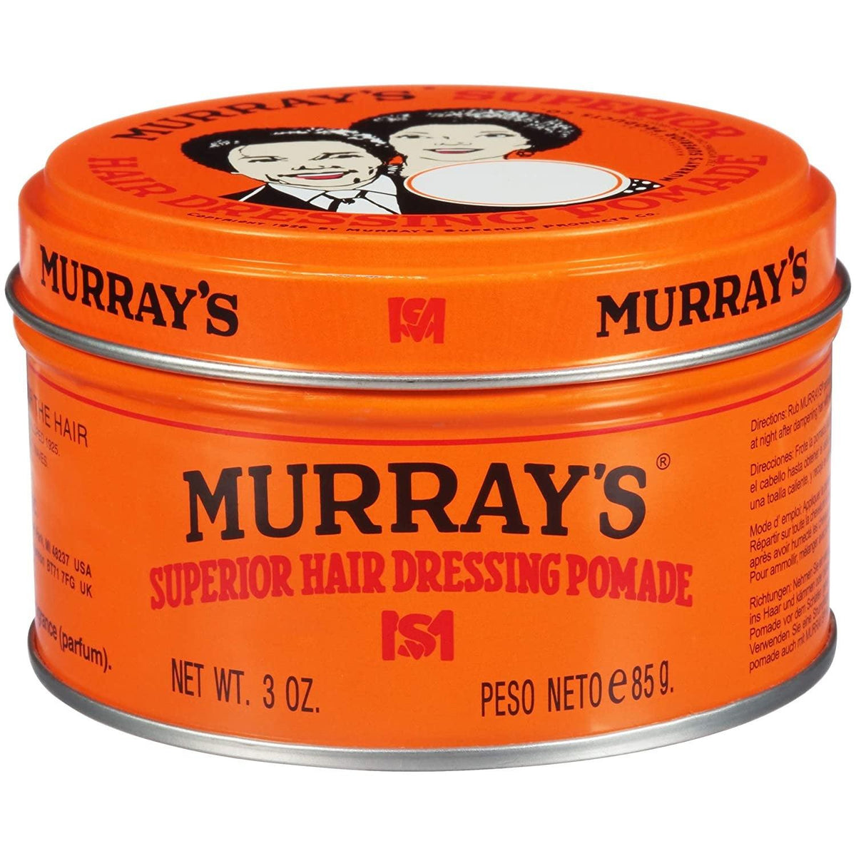 MURRAYS HAIR DRESSING  WAVING POMADE 4 OZ