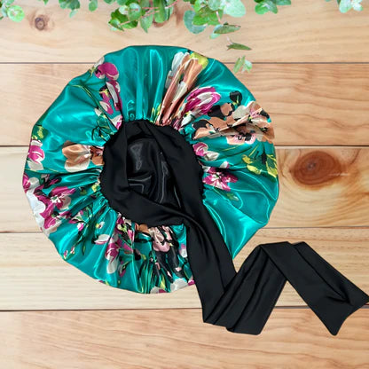 MOTIONC SATIN FLORAL SLEEP CAP 154 FLORAL